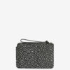 Flat Pouch Printed Leather Clutch Bag