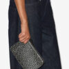 Flat Pouch Printed Leather Clutch Bag