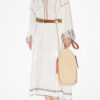 Florenza Long Embroidered Gauze Dress