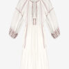 Florenza Long Embroidered Gauze Dress