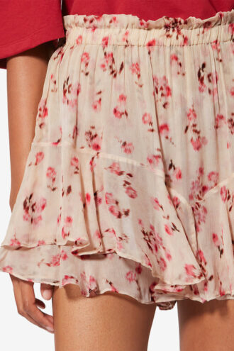 Flowing Printed Muslin Shorts