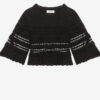 Frizy Crochet Knit Cropped Top
