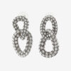 Funky Ring Rhinestone Earrings