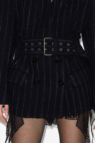 Fyma Short Belted Virgin Wool Jacket