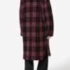 Gabriel Long Checkered Wool Coat