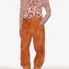 Gaetane Draped Printed Jersey Top