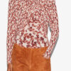 Gaetane Draped Printed Jersey Top