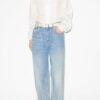 Gaia Blouse in Plain-Colored Cotton Voile