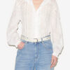 Gaia Blouse in Plain-Colored Cotton Voile