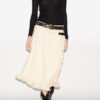 Galla Cotton and Linen Wrap Skirt