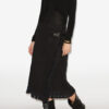 Galla Cotton and Linen Wrap Skirt
