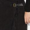 Galla Cotton and Linen Wrap Skirt