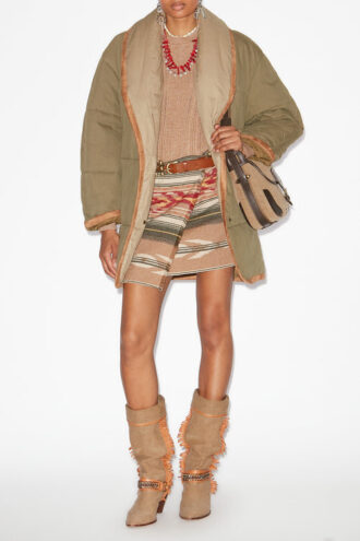 Gally Quilted Cotton Down Coat