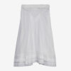 Garliana Long Cotton and Lace Skirt