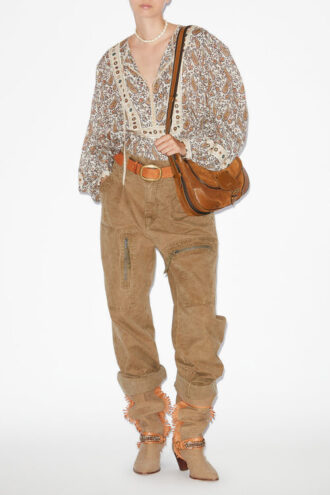 Gayle Printed Cotton Voile Blouse