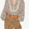 Gayle Printed Cotton Voile Blouse