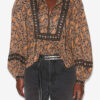 Gayle Printed Cotton Voile Blouse