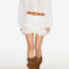Geana Frilly Cotton and Lace Shorts