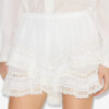 Geana Frilly Cotton and Lace Shorts