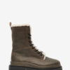 Ghiso Fur-Lined Leather Boots
