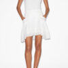 Giuliani Short Skirt in Plain-Colored Cotton Voile
