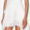 Giuliani Short Skirt in Plain-Colored Cotton Voile