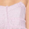 Gloria Strappy Top in Plain-Colored Cotton Voile