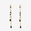 Gold-Finish Brass Pendant Earrings