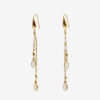 Gold-Finish Brass Pendant Earrings