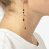 Gold-Finish Brass Pendant Earrings