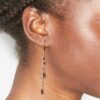Gold-Finish Brass Pendant Earrings
