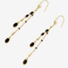 Gold-Finish Brass Pendant Earrings