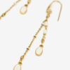 Gold-Finish Brass Pendant Earrings
