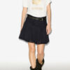 Goldie Short Cotton and Lace Skirt
