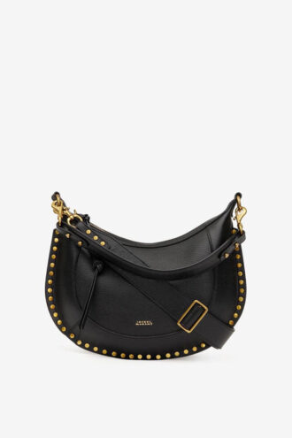 Grained Leather Bag with Studs Naoko