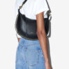 Grained Leather Bag with Studs Naoko