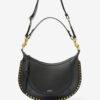 Grained Leather Bag with Studs Naoko