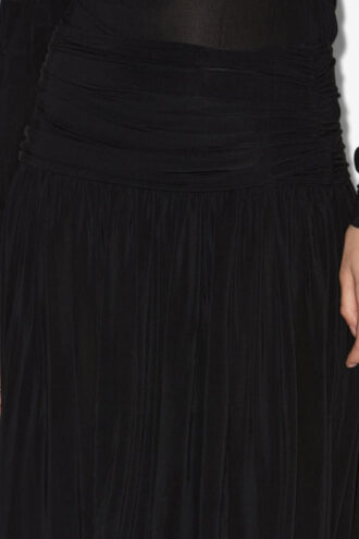 Gwendy Long Gathered Jersey Skirt