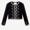 Hady Short Embroidered Velvet Jacket