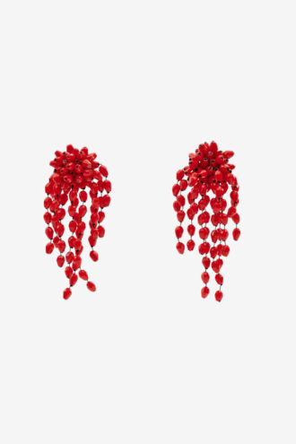 Hanabi Beaded Pendant Earrings