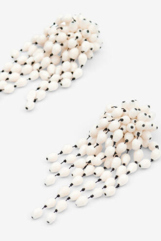 Hanabi Beaded Pendant Earrings