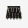 Handore Embroidered Velvet Mini Skirt