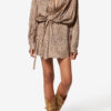 Harmony Floral Silk Jacquard Shirt Dress