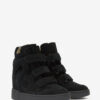 High-Top Leather Wedge Sneakers