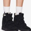 High-Top Leather Wedge Sneakers
