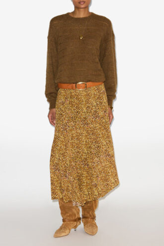 Hortensia Printed Midi Skirt