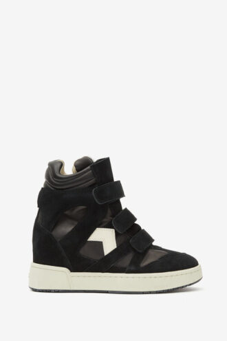Im3 High-Top Leather Wedge Sneakers