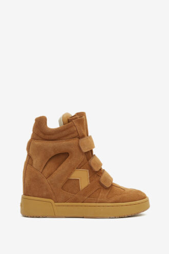 Im3 High-Top Leather Wedge Sneakers