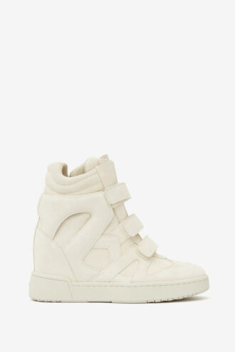 Im3 High-Top Leather Wedge Sneakers