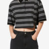 Isalyne Striped Cotton Piqué Polo Shirt